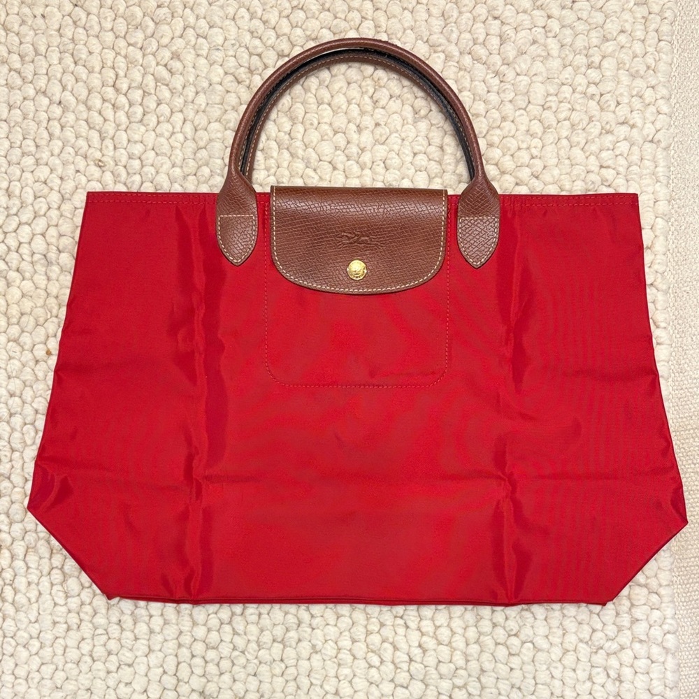Longchamp Pliage leather handbag